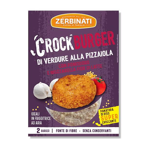 Crockburger con Pomodoro e Mozzarella Fior di Latte- 2x80g