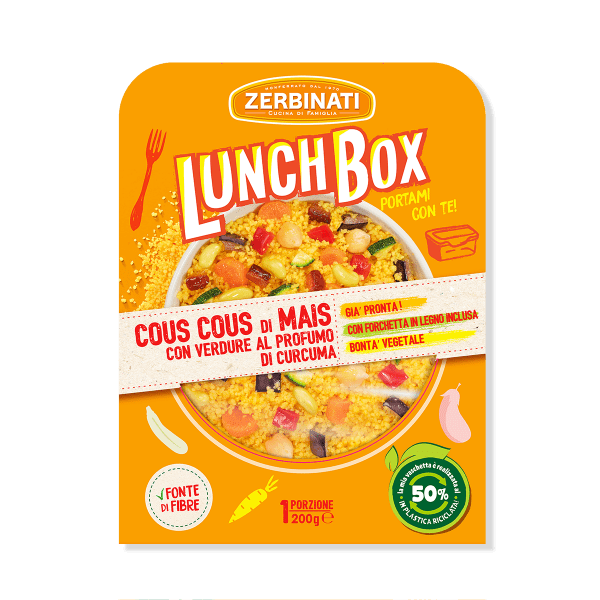 Cous Cous di Mais con Verdure al profumo di Curcuma – 200g