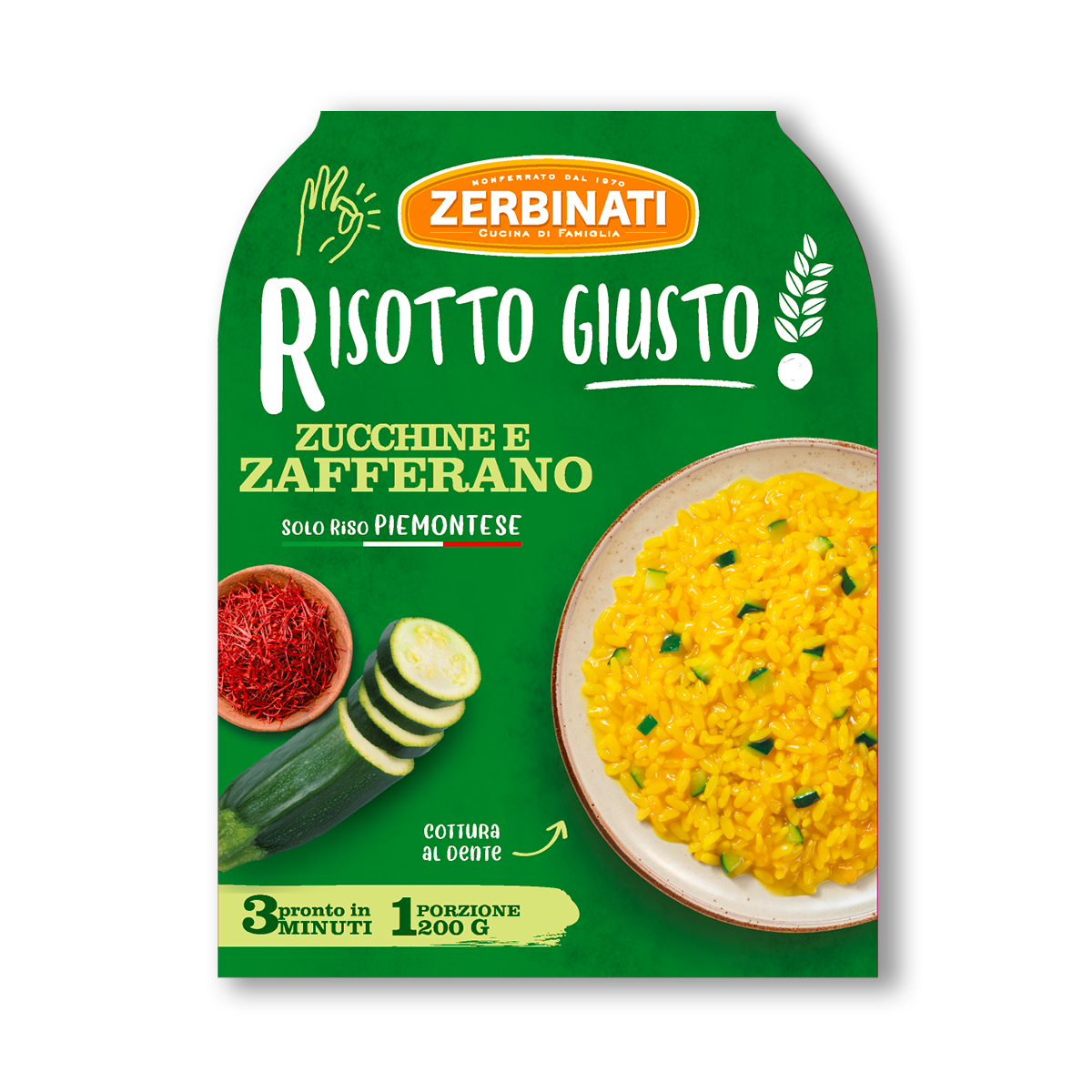 Risotto Zucchine e Zafferano – 200g