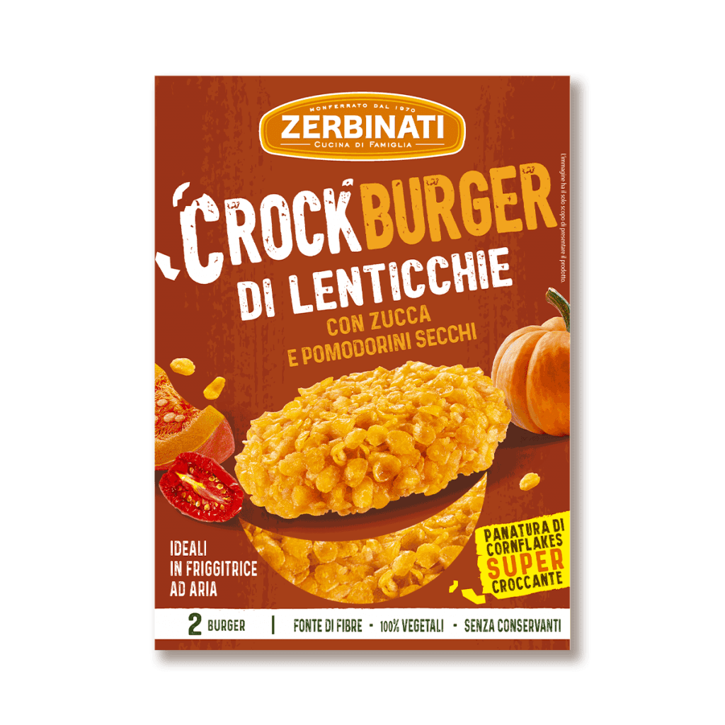 Crockburger con Zucca e Pomodorini secchi – 2x80g