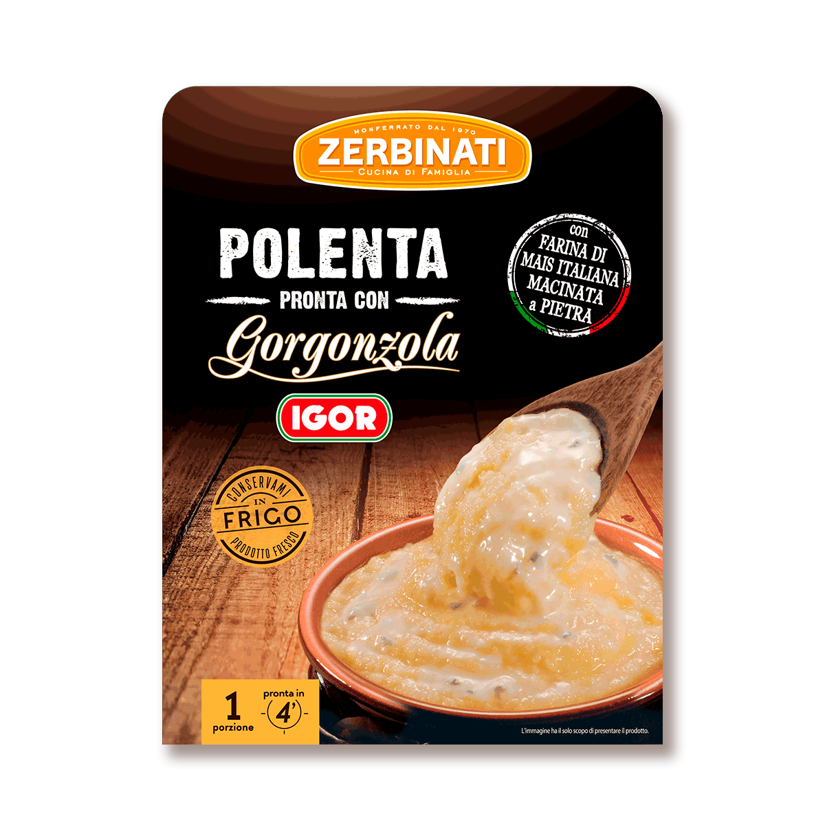 Polenta Fresca con Gorgonzola – 300g