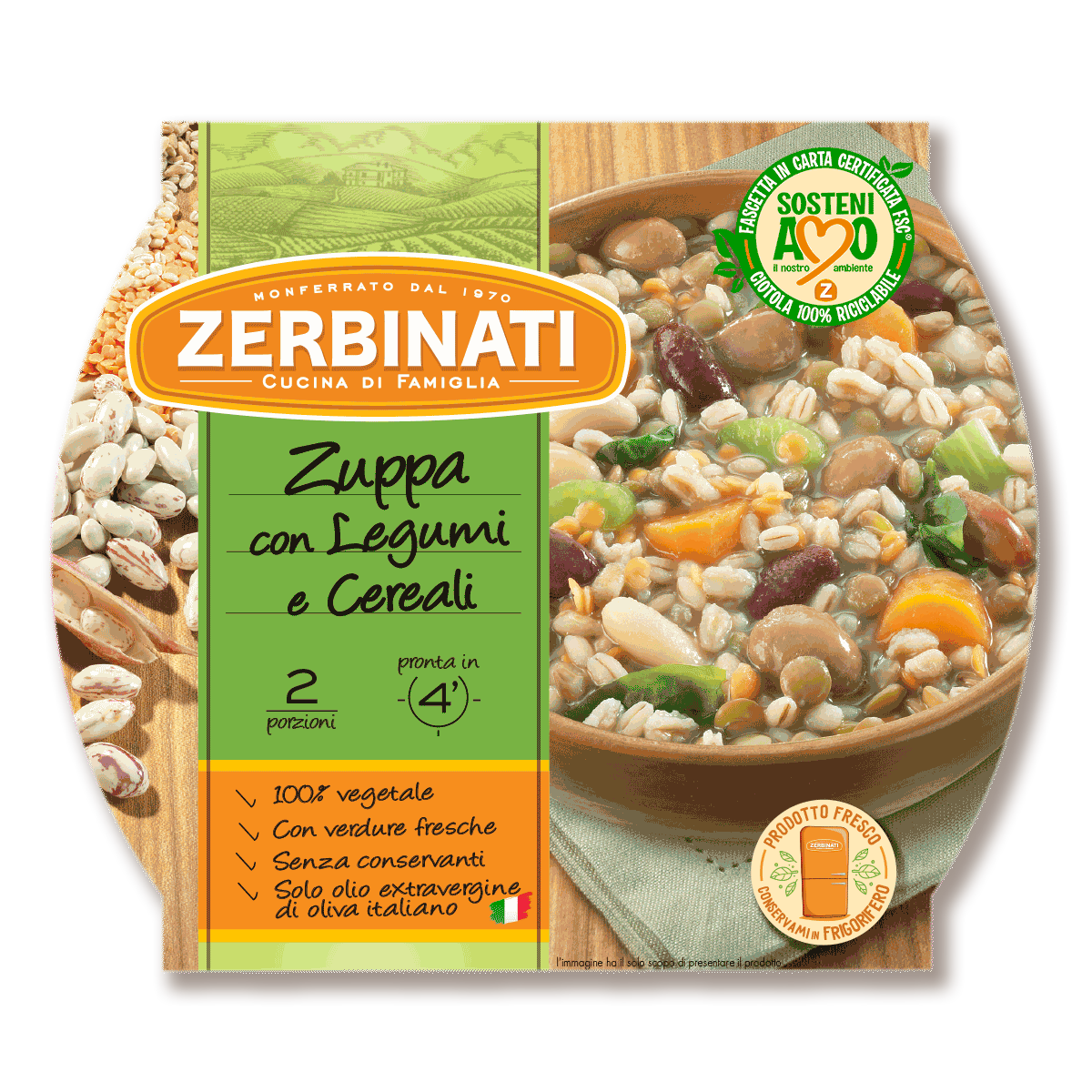 Zuppa con Legumi e Cereali – 620g