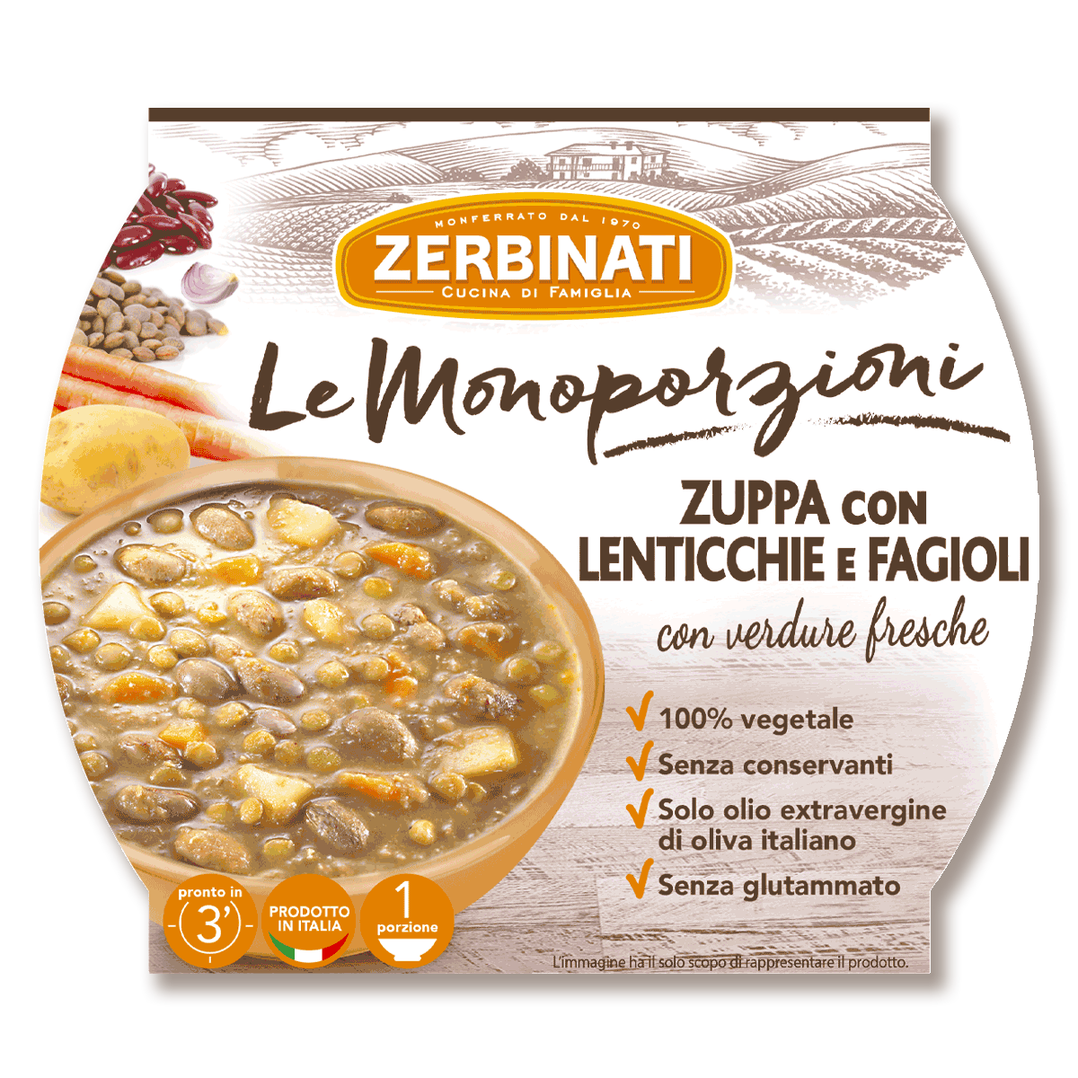 Zuppa con Lenticchie e Fagioli – 310g