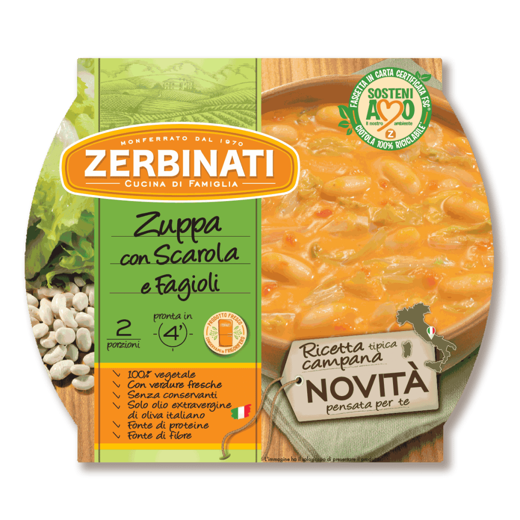 Zuppa con Scarola e Fagioli – 620g