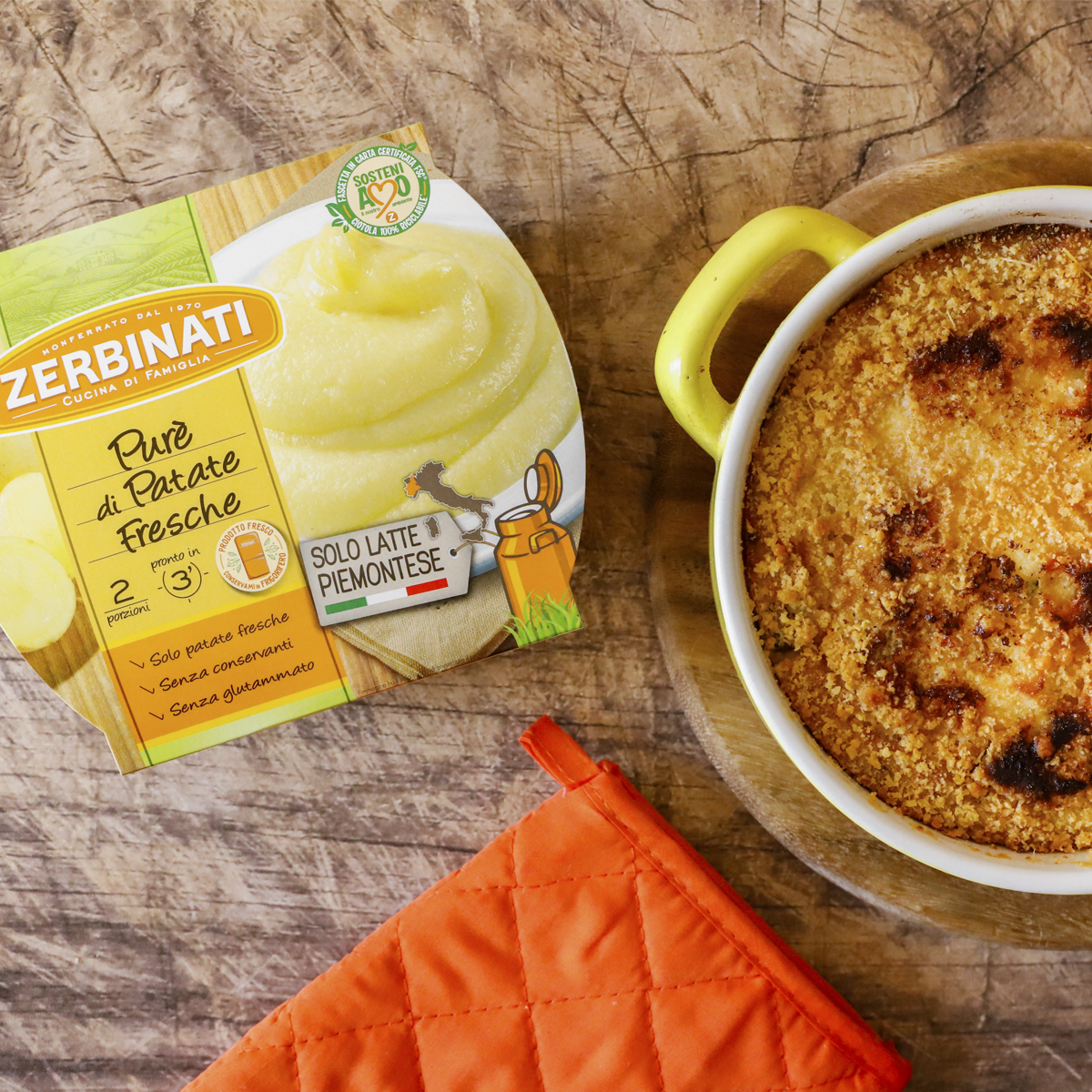 Gateau con Pure’ di Patate e zucchine