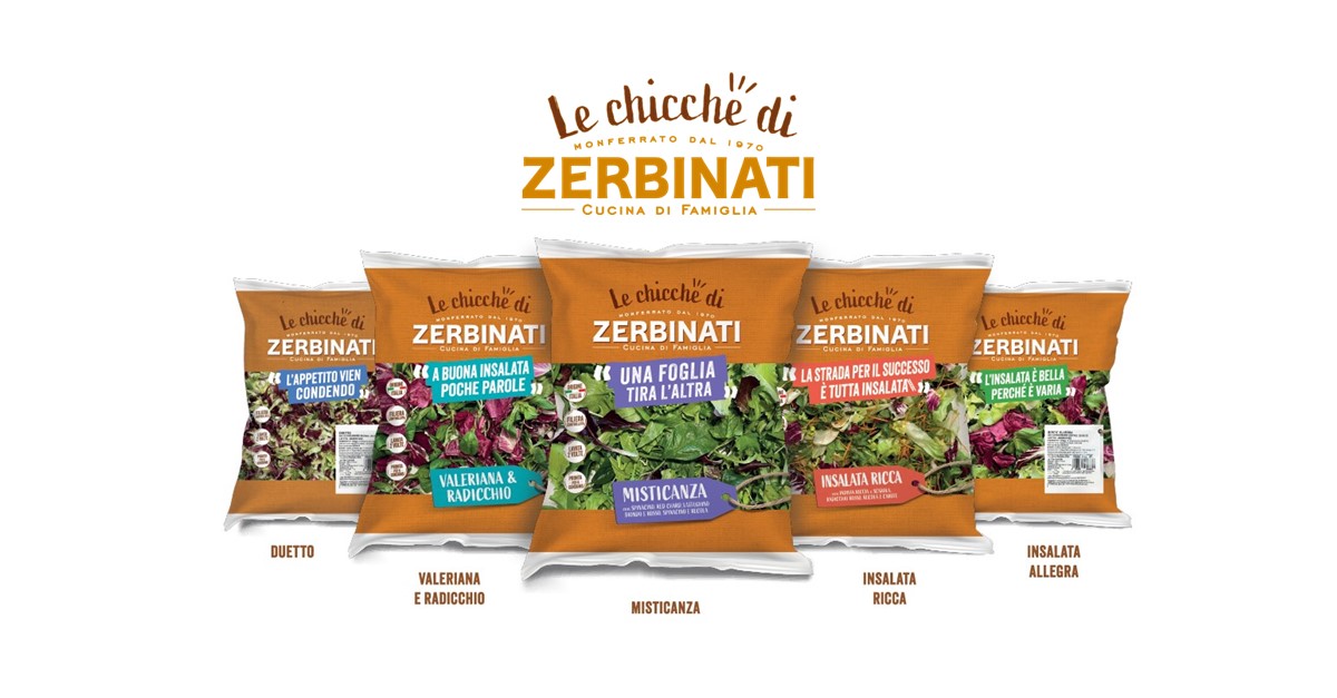 Zerbinati presenta le sue ultime novità estive: La linea di insalate “Le Chicche di Zerbinati” e la zuppa “Buonissima in estate” della linea le monoporzioni