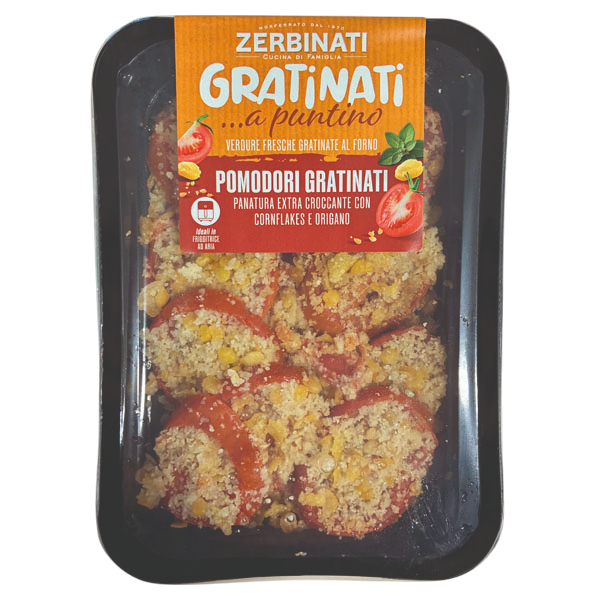 Pomodori gratinati con cornflakes e origano – 180g