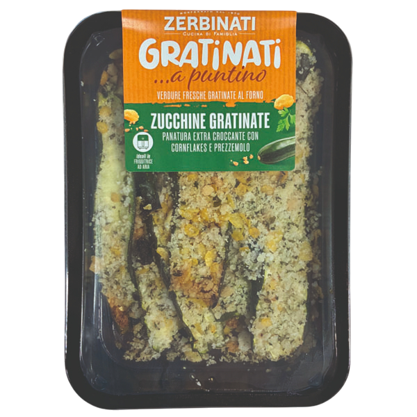 Zucchine gratinate con cornflakes e prezzemolo – 180g